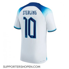 England Raheem Sterling #10 Hemma Matchtröja VM 2022 Kortärmad